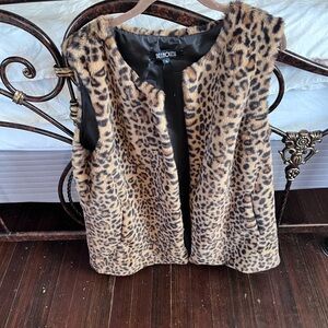 Faux fur vest